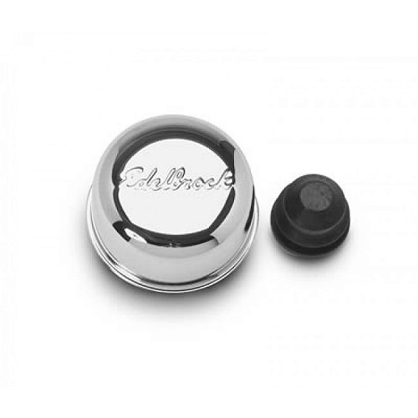4405 - RESPIRO DE TAMPA DE VALVULA EDELBROCK SIGNATURE SERIES, ACABAMENTO CROMADO, ENCAIXE TIPO PUSH IN - UNIDADE