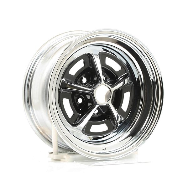 54-5712044A - RODA MAGNUM 500, 15 X 7" , EM AÇO CROMADO, FURAÇÃO 5 x 4 1/2, FORD, DODGE AMERICANO, IMPORTADA NOVA - UNIDADE