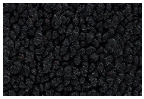 Y501-23327 - JARDA (91,44 CM)  DE CARPETE TIPO BUCLE - PRETO