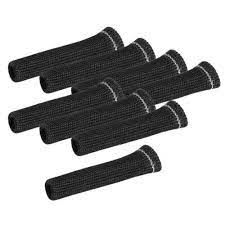 85020 - PROTETOR TÉRMICO PARA PONTAS DE CABOS DE VELAS, PRETO - KIT COM 8 PCS