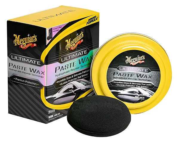 G210608 - KIT CERA PREMIUM EM PASTA MEGUIAR´S, ULTIMATE PASTE WAX 226g