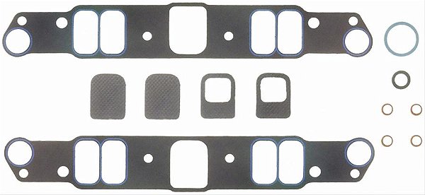 FEL-1233 - PAR DE JUNTAS DO COLETOR DE ADMISSÃO, FEL-PRO, PONTIAC 350 400 455