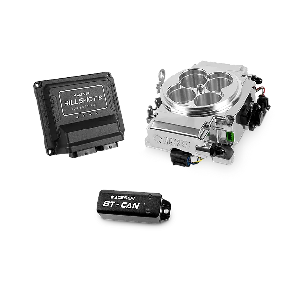 AS2212P-P-BT - KIT DE INJEÇÃO EFI ACES KILLSHOT 2 PRO, BLUETOOTH, CORPO DE BORBOLETA EM ALUMINIO, ACABAMENTO POLIDO