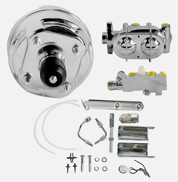 1359 - CONJUNTO DE FREIO, HIDROVÁCUO 9", CILINDRO MESTRE, SUPORTE E VÁLVULA DOSADORA, PADRÃO CHEVY
