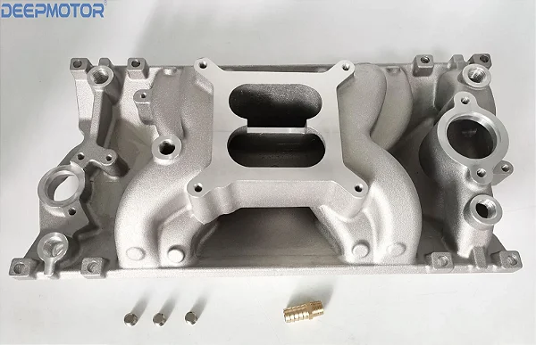 DM-3502H - COLETOR DE ADMISSÃO AIR GAP, DUAL PLANE, EM ALUMÍNIO, VORTEC CHEVROLET SMALL BLOCK - UNIDADE
