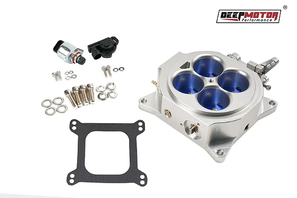 DM-4150TPS-SL - CORPO DE BORBOLETA, QUADRIJET, 1000 CFM, COM SENSOR IAC E TPS INTEGRADOS, ACABAMENTO POLIDO