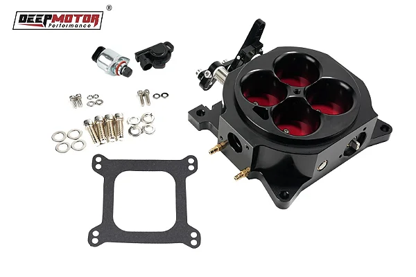 DM-4150TPS-BK - CORPO DE BORBOLETA, QUADRIJET, 1000 CFM, COM SENSOR IAC E TPS INTEGRADOS, ACABAMENTO BRANCO