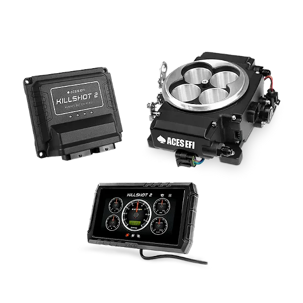 AS2212P-B - KIT DE INJEÇÃO EFI ACES KILLSHOT 2 PRO, CORPO DE BORBOLETA EM ALUMINIO, DISPLAY COLORIDO, ACABAMENTO PRETO