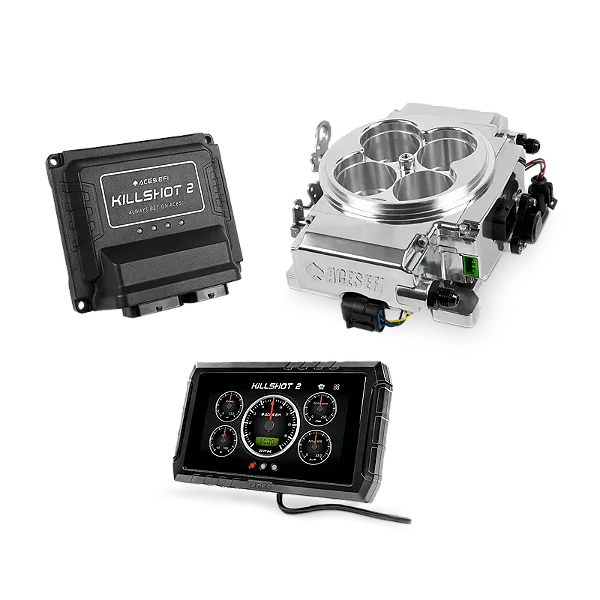 AS2212P-P - KIT DE INJEÇÃO EFI ACES KILLSHOT 2 PRO, DISPLAY COLORIDO, CORPO DE BORBOLETA EM ALUMINIO, ACABAMENTO POLIDO