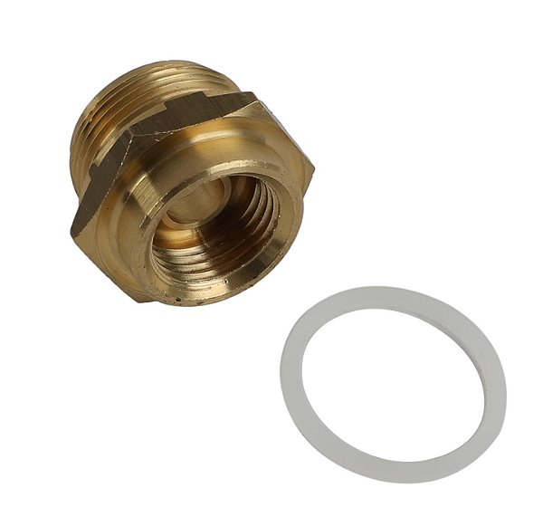 EW1-11626 - CONEXÃO DE ENTRADA DE CARBURADOR PARA FUEL LINE, ROSCA MACHO 7/8 - 20" PARA 3/8-18"