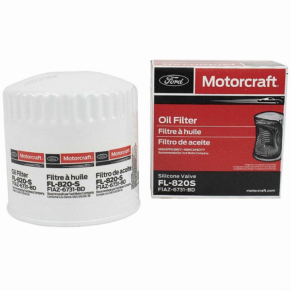 FL-820S - FILTRO DE OLEO MOTORCRAFT MUSTANG V8 4.6, SHELBY 5.4 ETC