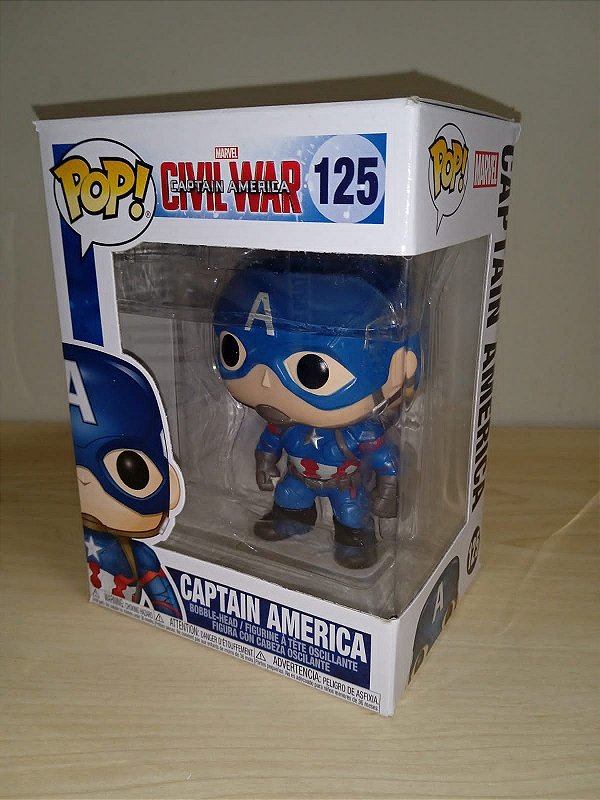 Funko Pop - Filme - Civil War - Captain América 125