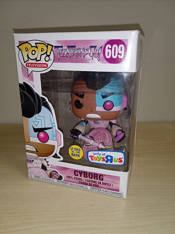 Funko Pop - Desenho/Animação - Teen Titans Go! - Cyborg GITD 609 (Toy'r'us)