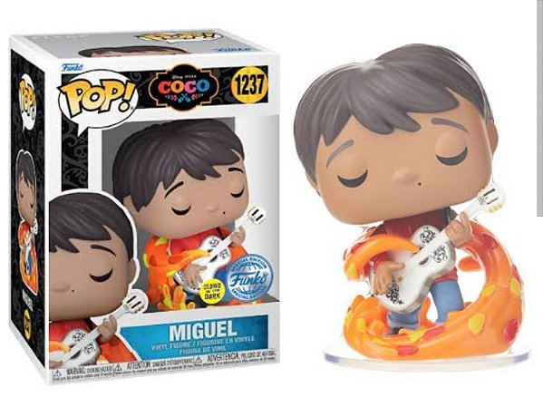 Funko pop-Desenho/Animação- Disney: Coco A vida é uma Festa - Miguel Glow1237 (SE)