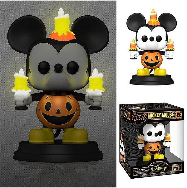 [PRÉ-VENDA] funko Pop Desenho/Animação - Disney : A Turma Do Mickey - Mickey Mouse Halloween 6" light and sound 1493