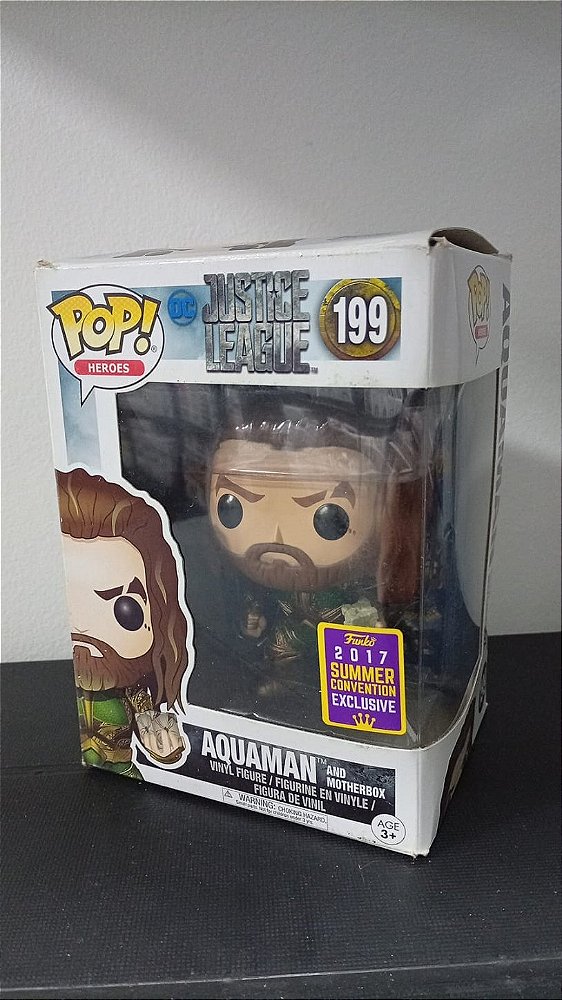 Funko Pop - Justice League - Aquaman and Motherbox 199 (2017 Summer Convention)
