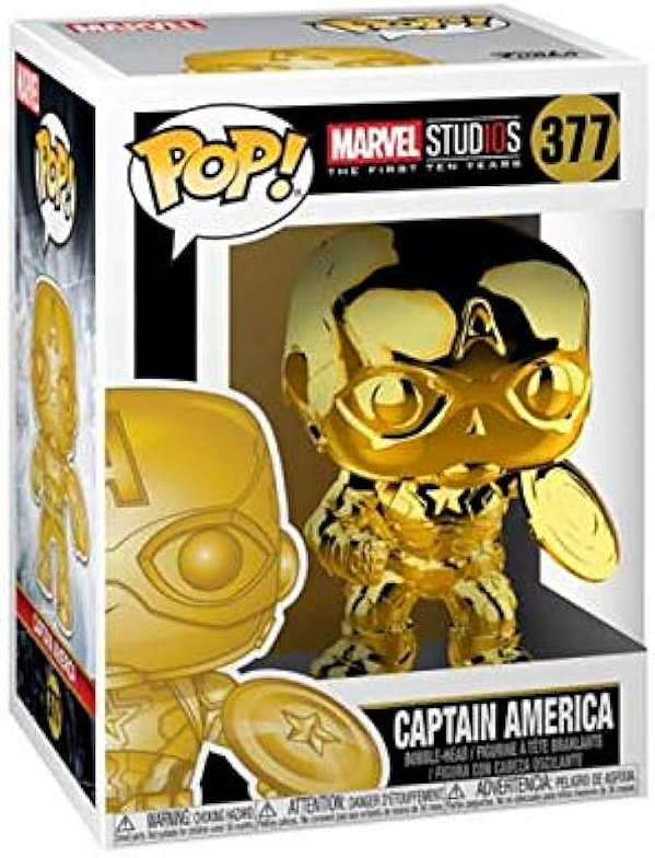Funko Pop - Filme - Avengers - CAPTIAN AMERICA CROME GOLD 377