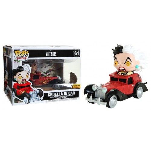 Funko Pop - Disney: 101 Dálmatas - CRUELLA IN CAR 61 (HOT TOPIC)