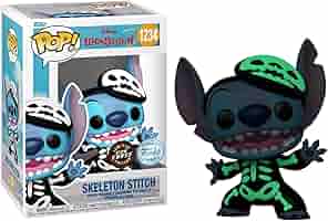 Funko POP Desenho/Animação - Disney Lilo & Stitch - Skeleton Stich Glow Chase 1234  (SE)