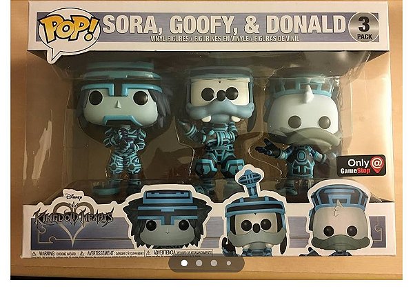 [PRÉ-VENDA] Funko Pop Games - Kingdom Hearts - 3 Pack Sora, Goofy & Donald