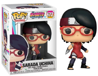 Funko pop Desenho - Boruto Yhe Next Generation - Sarada Uchiha 672 (Caixa com Danos)