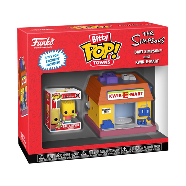 [PRÉ-VENDA] Funko Pop Bitty Town - Desenho/Animação - The Simpsons - Bart Simpson and Kwik-E-Mart