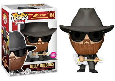 Funko Pop Artistas - Rocks: Zz Top - Billy Gibbons floked 164