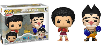 Funko Pop Desenho - One Piece - 2 Pack  Luffy & Foxy  (HOTTOPIC)
