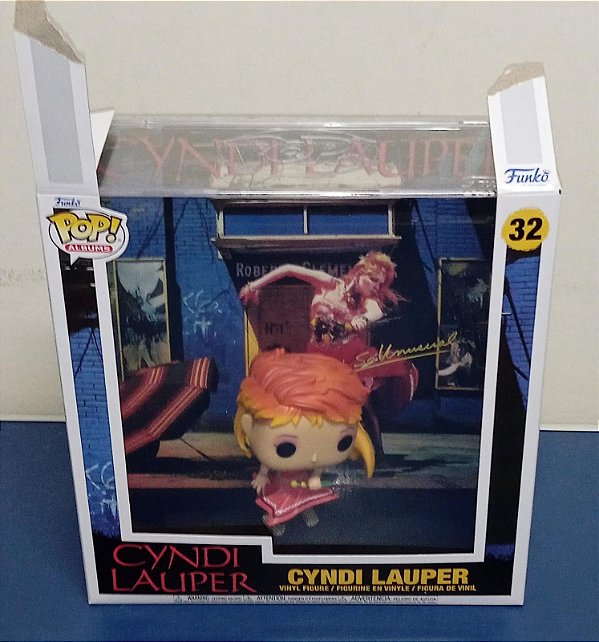 Funko Pop - Rocks - Cyndi Lauper - Album Cyndi Lauper 32 (Danos na caixa)