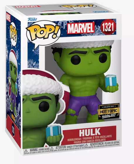 Funko Pop -  Marvel: Avengers - Hulk Natalino 1321 (Hot Topic)