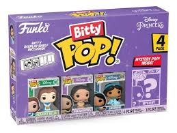 Funko Bitty Pop - Princess - 4 Pack Belle/Pocahontas/Jasmine/Surpresa