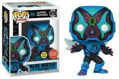 Funko Pop! - DC: Super Heroes - Blue Beetle/Bezouro Azul Gow 410  (GAMESTOP)