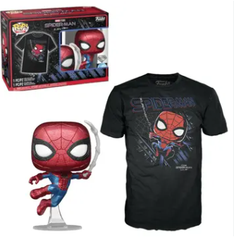 Funko Pop - Marvel: Spider-Man - Spider-Man Diamond 1160 + Camiseta 2xl