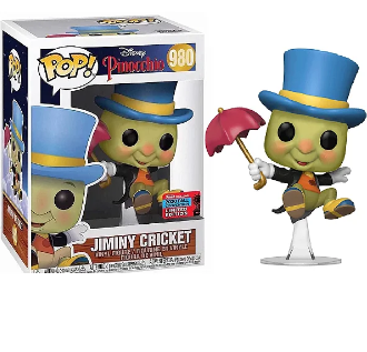 Funko Pop! Filme - Disney Pinocchio  - Jiminy Cricket 980  (Fall Conventuon20)