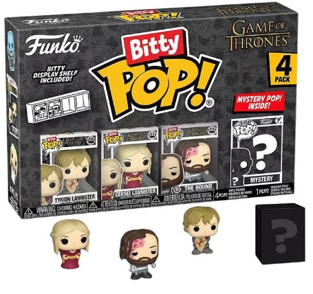 [PRÉ-VENDA] Funko Bitty Pop - Game of Thrones - 4 Pack Tyrion Lannister/Cersei Lannister/The Hound