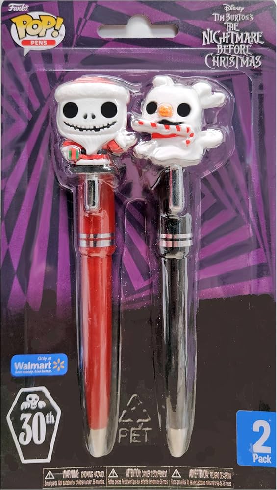 Funko Pop! -The Nightmare Before Christmas - Pen Set  Jack Skellington and Zero