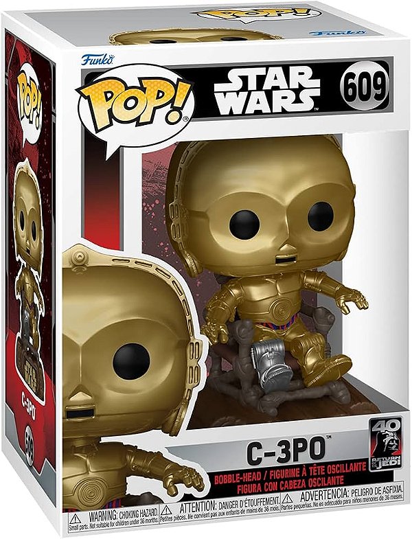 Funko Pop! - Star Wars: Return of The Jedi 40th Anniversary - C-3PO in Chair 609