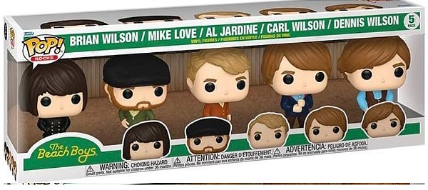 [PRÉ-VENDA] Funko Pop - The Beach Boys - 5 Pack Brian Wilson/Mike Love/Al Jardine/Carl Wilson/Dennis Wilson