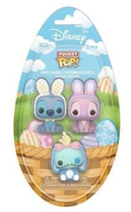 [PRÉ-VENDA] Funko Pop Pocket - Lilo & Stitch - 3 Pack Stitch, Angel e Scrump