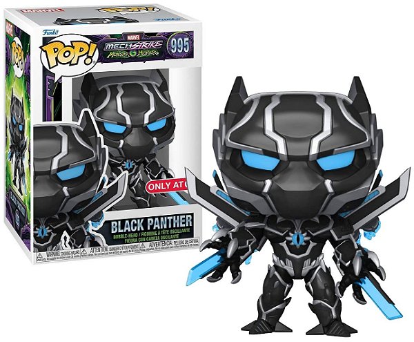 Funko Pop! - Marvel Mech Strike - Black Panther/Pantera Negra 995(ONLY AT)
