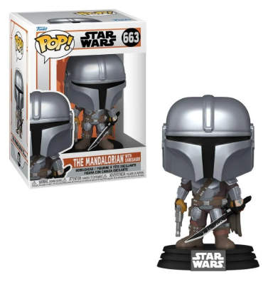 Funko Pop! - Star Wars - The Mandalorian With Darksaber  663
