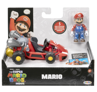 Figure Art Jakks - Super Mario Bros The Movie - Kart Mario