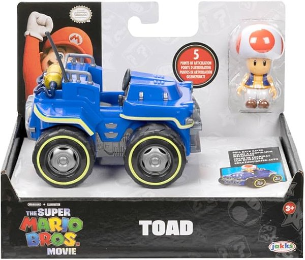 Figure Art Jakks - Super Mario Bros The Movie - Kart Toad