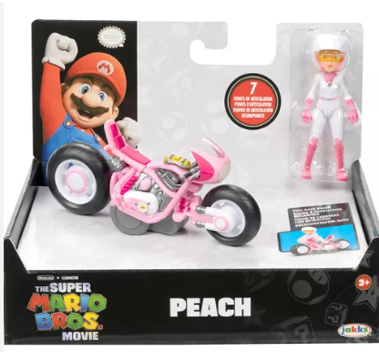 Figure Art Jakks - Super Mario Bros The Movie - Kart peach