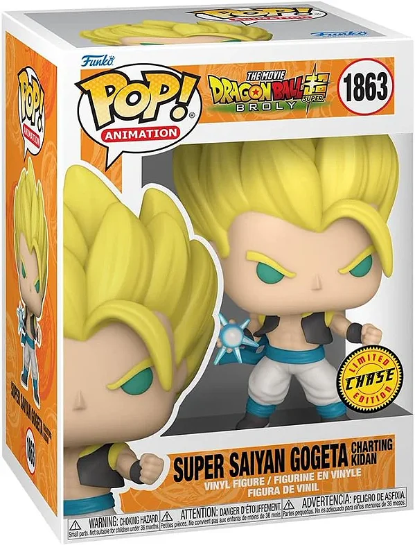 [PRÉ-VENDA] Funko Pop - Drabonball Z - Super Sayan Gogeta Charting Kidan 1863 Chase