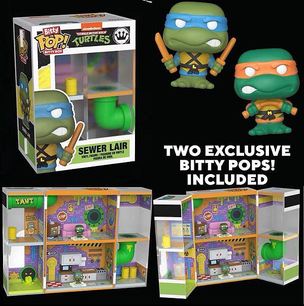 [PRÉ-VENDA] Funko Pop Bitty Pop Bitty Box - Teenage Mutant Ninja Turtles - Sewer Lair