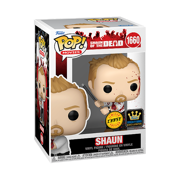 [PRÉ-VENDA] Funko Pop - Shaun of The Dead - Shaun 1660 Chase