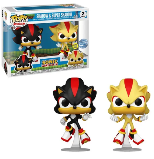 Funko Pop - Games Sonic The Hedgehog  - 2 Pack  Shadow & Super Shadow