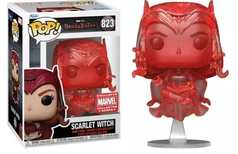 Funko Pop - Marvel: WandaVision - Scarlet Witch Red Glitter823  (COLLECTOR CORPS)