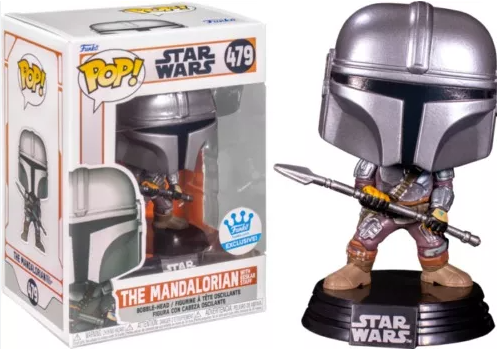Funko Pop - Disney: Star Wars The Mandalorian - The Mandalorian With Beskar Staff 479 (FUNKOSHOP)